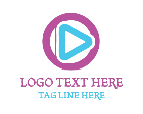 Play Button Icon Logo