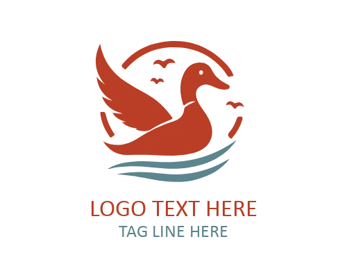 Playful Baby Duck Logo for Kids and Family Brands