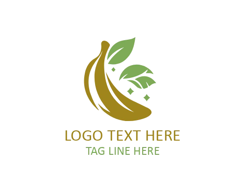 Playful Banana Flat Logo for Kids and Fun Brands