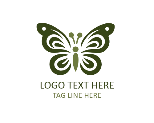 Playful Cartoon Butterfly Logo