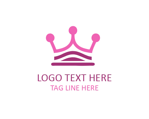 Playful Cartoon Crown Logo for Fun and Youthful Brands