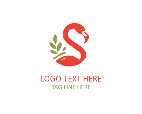 Playful flamingo logo expressing fun, tropical vibes, and energetic brand identity.