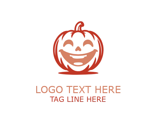 Playful Halloween Pumpkin Logo
