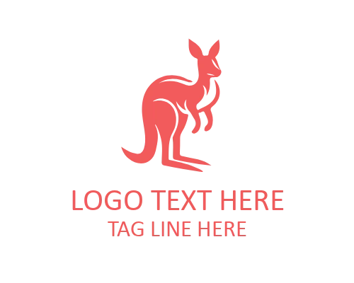 Playful Kangaroo Logo