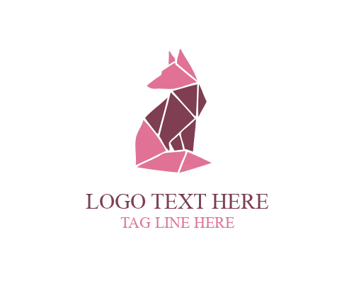  Playful Paper Fold Animal Logo
