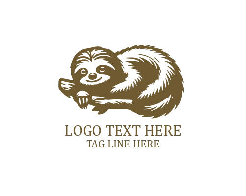 Playful Sloth Logo