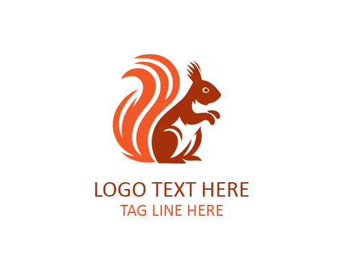 Playful Squirrel Logo Icon