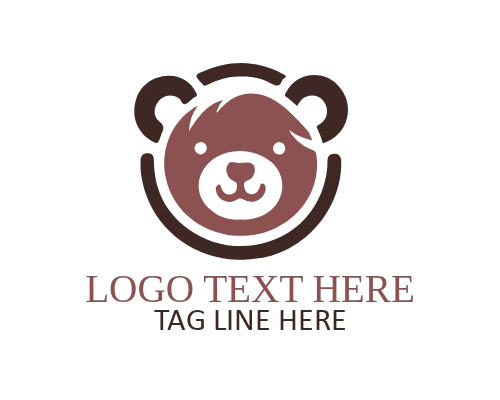 Playful Teddy Mascot Logo
