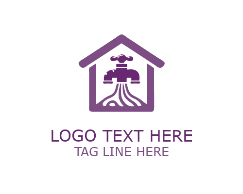  Plumbing Service Emblem Logo