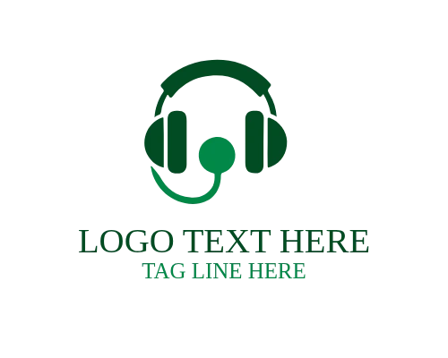 Podcast Headphone Logo