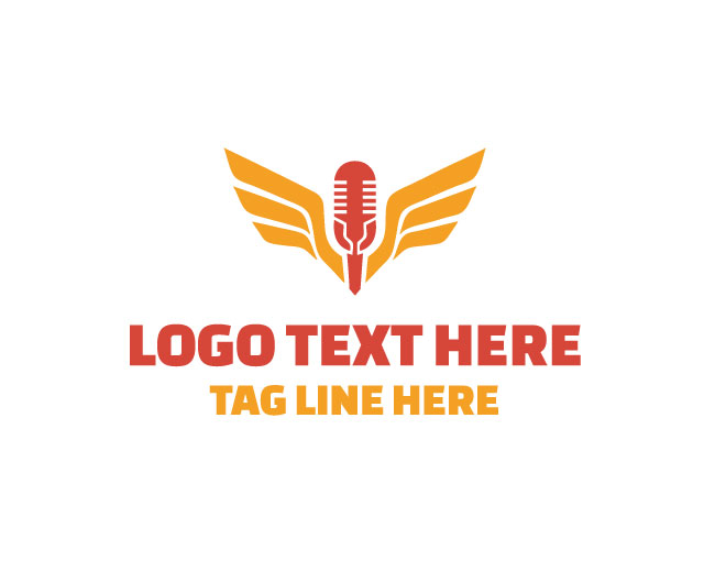 Podcast Wing Circle Logo
