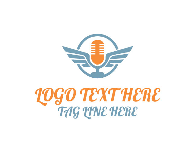 Podcast Wing Symbol Logo