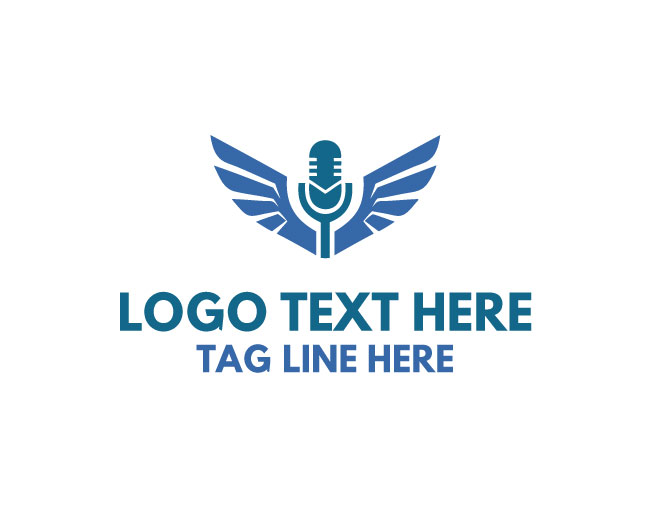 Podcast Wing Vinyl Logo