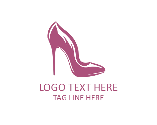 Poise Line Heel Logo for Graceful Women Fashion Brands