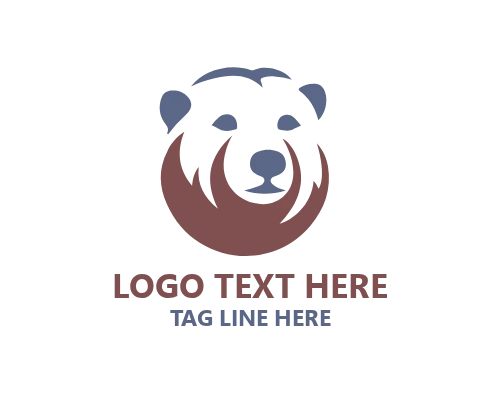 Polar Bear Cold Region Logo for Arctic, Environmental, and Wildlife Brands