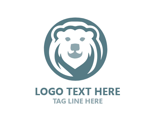 Polar Bear Cub Family Logo for Friendly, Family, and Wildlife Brands