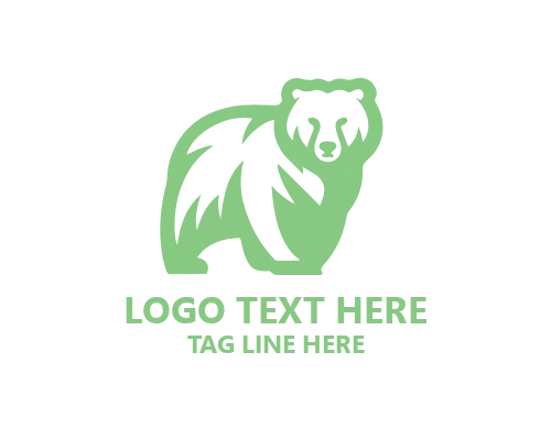 Polar Bear Cub Hug Logo for Friendly, Family, and Conservation Brands