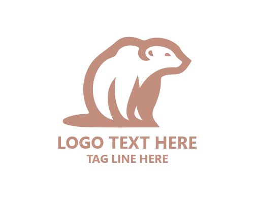 Polar Bear Hugging Cub Logo for Family-Friendly and Conservation Brands