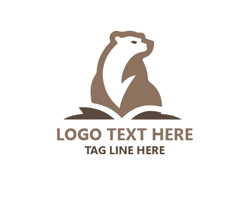 Polar Bear Iceberg Logo for Environmental and Arctic Brands