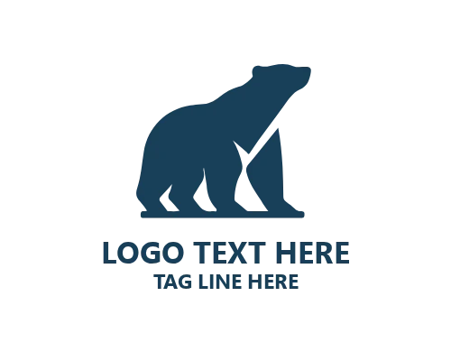Polar Bear Mountain Logo for Adventure, Wildlife, and Outdoor Brands