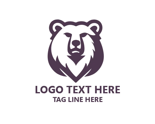 Polar Bear on Iceberg Logo for Arctic, Wildlife, and Environmental Brands