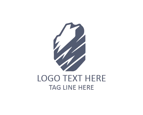 Polished Flat Stone Logo for Luxury Architecture and Design Brands