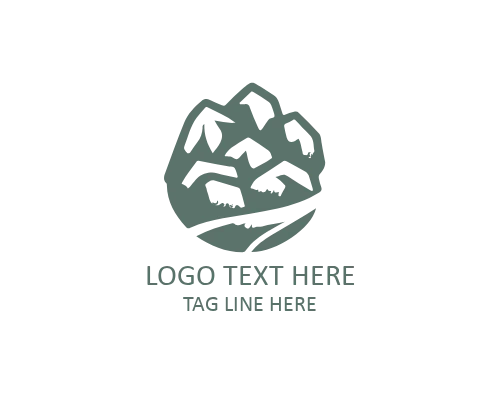  Polished Layer Flat Stone Logo for Architecture, Interior, and Luxury Brands