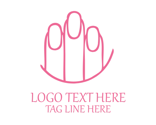 Polished Nail Icon Logo