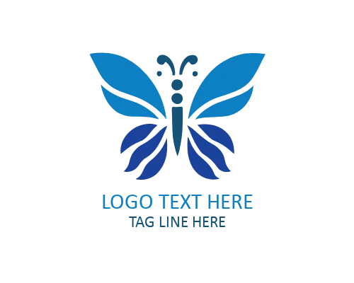 Polygon Abstract Butterfly Logo