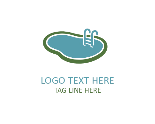 Pool Construction and Design Logo for Building Companies