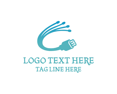  Power Line Wiring Logo for Electrical and Energy Services