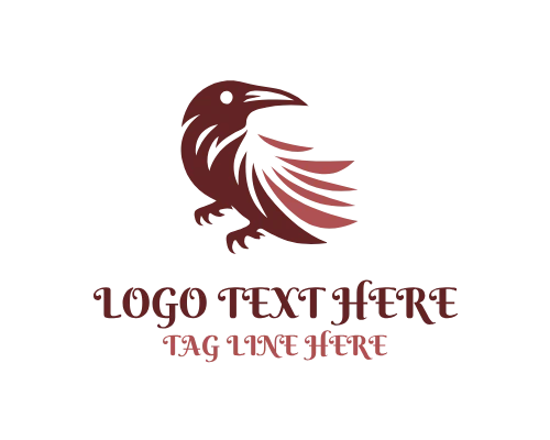 Powerful Crow Logo