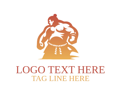 Powerful Japanese Athlete Mascot