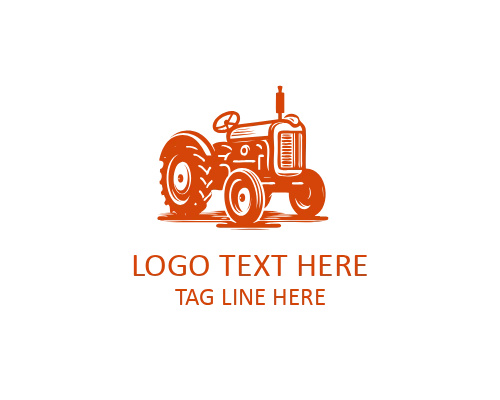 Powerful Tractor Equipment Logo for Strength and Performance Branding