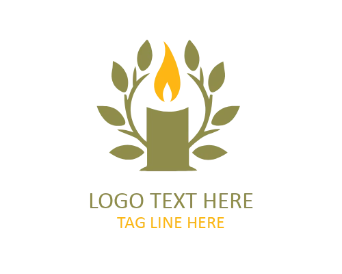 Prayer Candle Spiritual Logo