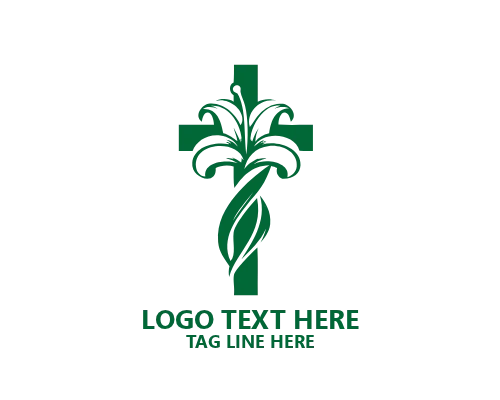 Prayer Cross Minimal Logo