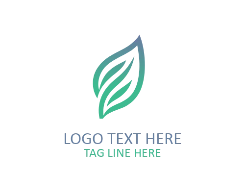 Premium Abstract Leaf Logo for Luxury Eco Brands, Organic Products, and Elegant Identity