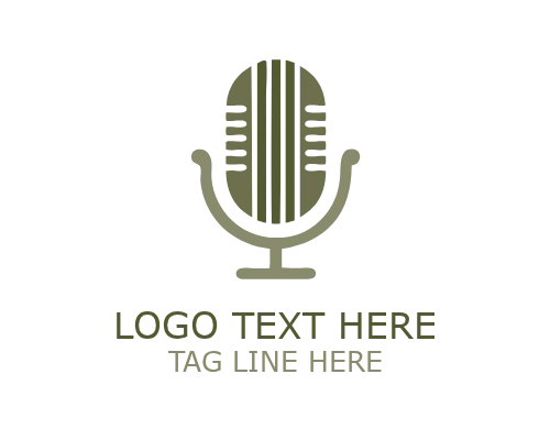 Premium Abstract Podcast Logo for Professional Audio Branding
