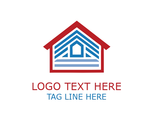 Premium Abstract Roofing Logo for Elite Contractor Branding