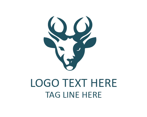 Premium Animal deer Head Logo for Luxury Branding