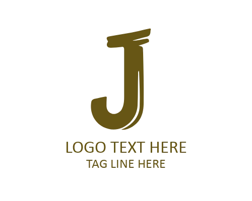 Premium Artistic Brush Letter J Symbol Logo for Corporate Identity