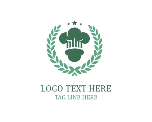 Premium Badge Chef Hat Logo