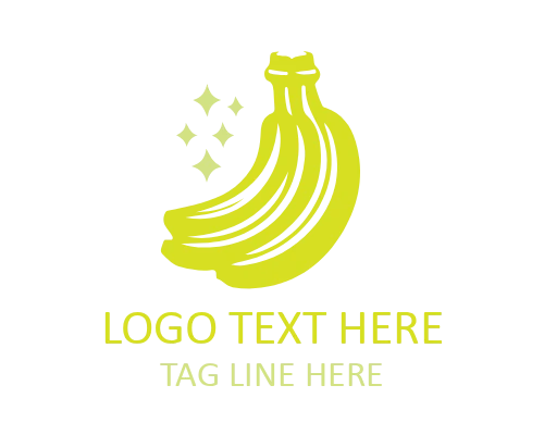 Premium Banana Logo for Organic and Fruit Branding