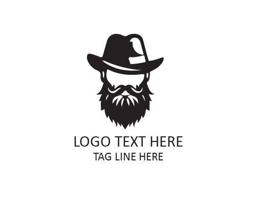 Premium Beard Guy Brand Logo