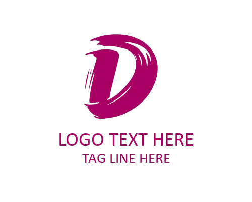 Premium Brush Letter D Brandmark Logo for Professional Identity