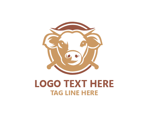 Premium Butcher Logo for Gourmet Meat Brands and Professional Identity