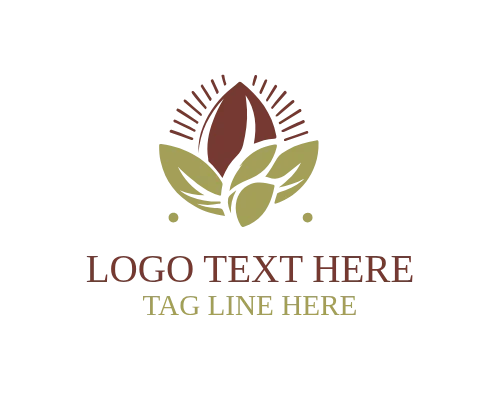 Premium Café Coffee Bean Logo