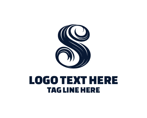 Premium Calligraphy Letter S Logo
