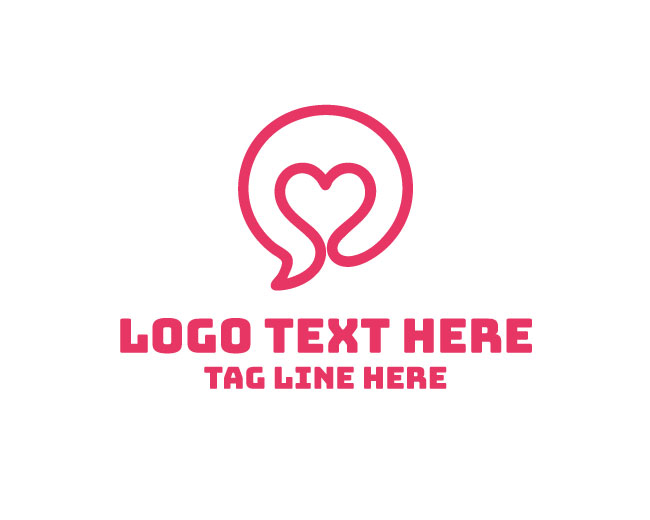 Premium Chat Love Logo