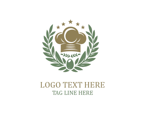 Premium Chef Hat Emblem Logo
